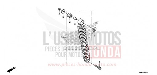 COUSSIN ARRIERE NSC110MPDK de 2019